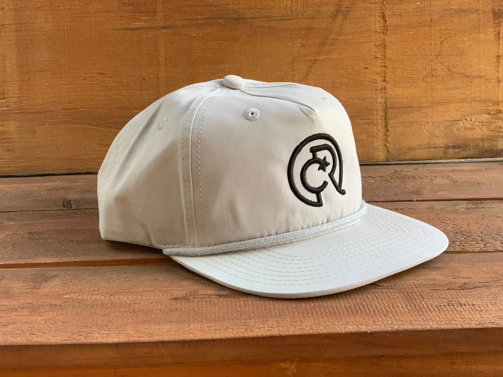 Decky 6032 Grey Rope Hat with Black CR Logo