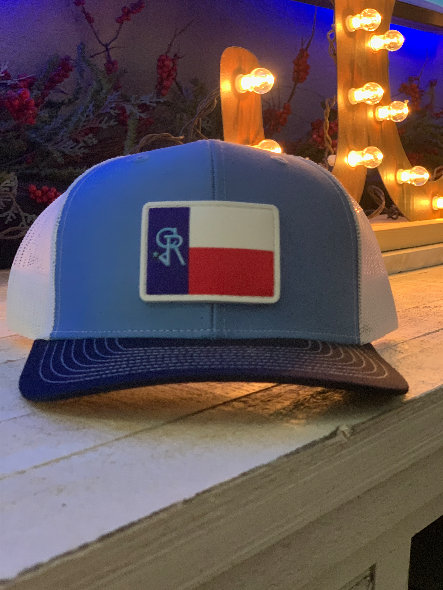 Blue/Navy/White Texas Flag